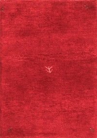 Abstract Red Contemporary Rug, con2870red