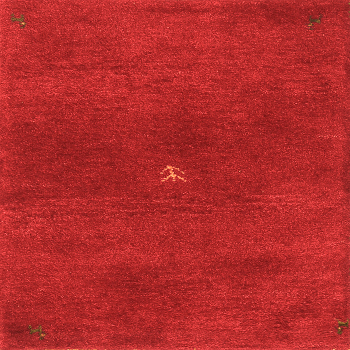 Serging Thickness of Abstract Orange Contemporary Rug, con2870org