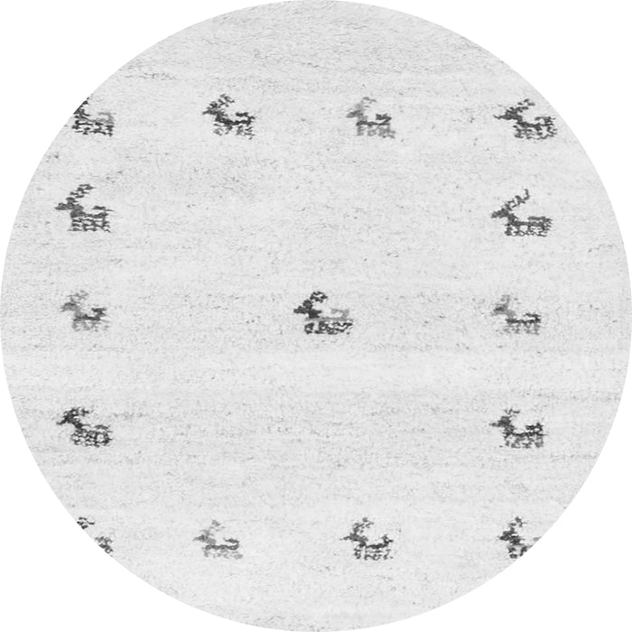 Square Solid Gray Modern Rug, con2871gry