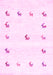 Machine Washable Solid Pink Modern Rug, wshcon2871pnk