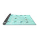 Sideview of Solid Light Blue Modern Rug, con2871lblu