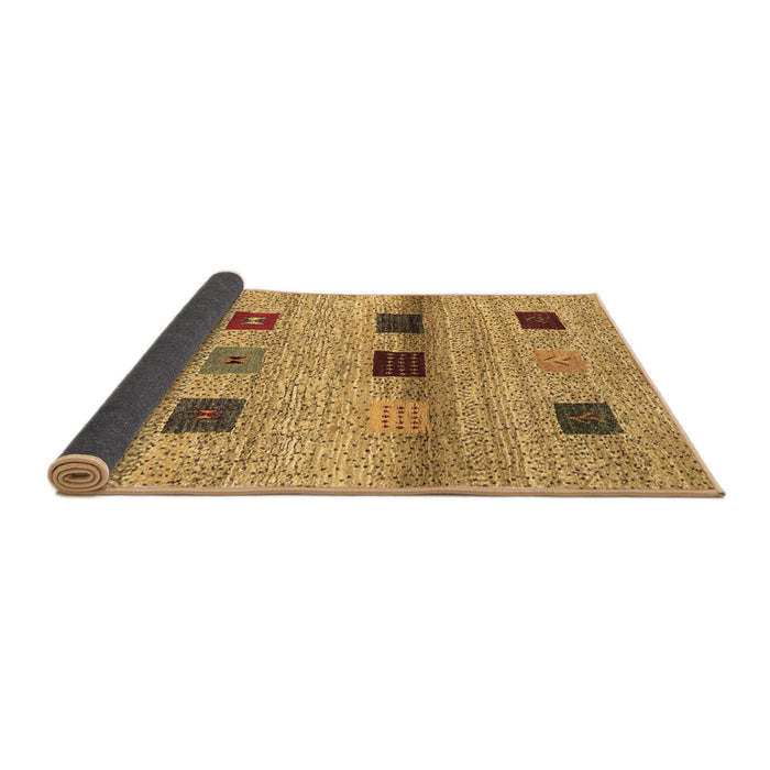 Sideview of Abstract Brown Contemporary Rug, con2873brn
