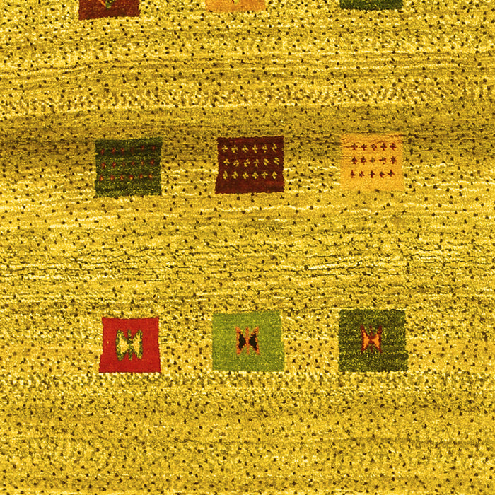 Machine Washable Abstract Yellow Contemporary Rug, wshcon2873yw