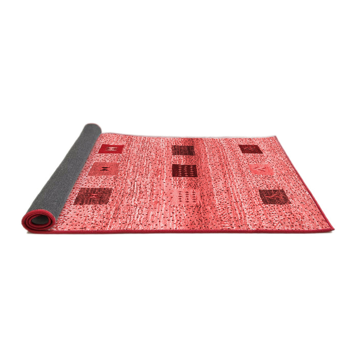 Abstract Red Contemporary Area Rugs