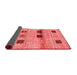 Abstract Red Contemporary Area Rugs