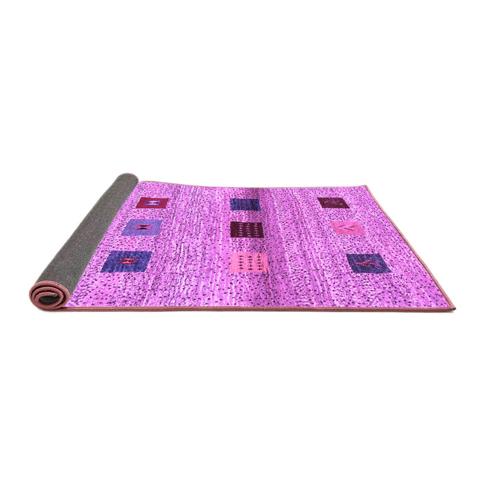 Sideview of Abstract Purple Contemporary Rug, con2873pur