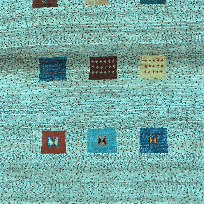 Machine Washable Abstract Light Blue Contemporary Rug, wshcon2873lblu