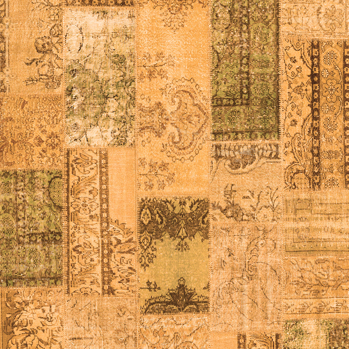 Patchwork Orange Transitional Rug, con2874org