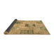 Sideview of Patchwork Brown Transitional Rug, con2874brn