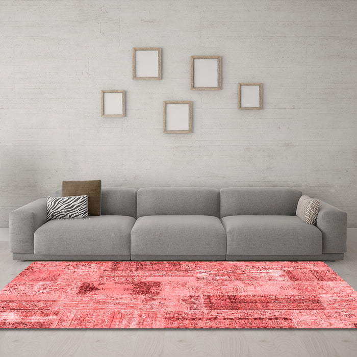 Transitional Red Washable Rugs