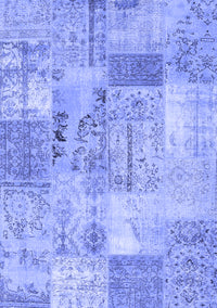 Patchwork Blue Transitional Rug, con2875blu