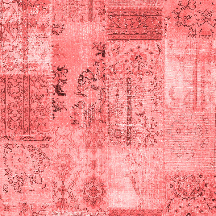 Patchwork Red Transitional Area Rugs