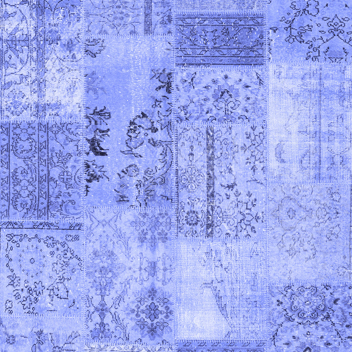 Patchwork Blue Transitional Rug, con2875blu