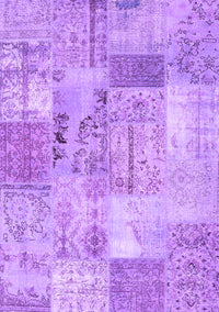 Patchwork Purple Transitional Rug, con2875pur