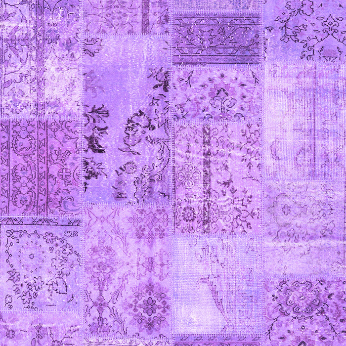 Patchwork Purple Transitional Rug, con2875pur