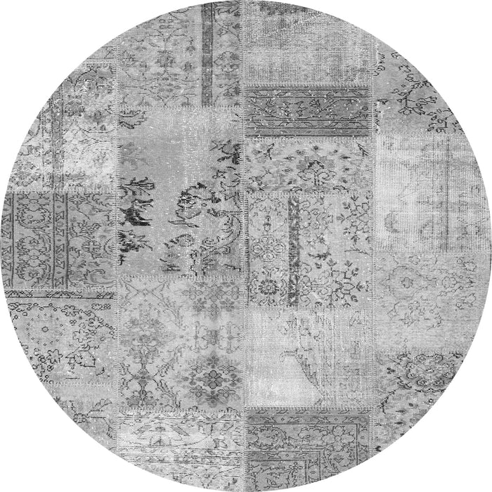 Square Patchwork Gray Transitional Rug, con2875gry
