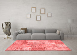 Transitional Red Washable Rugs