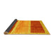 Sideview of Abstract Yellow Contemporary Rug, con2876yw