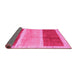 Sideview of Abstract Pink Contemporary Rug, con2876pnk