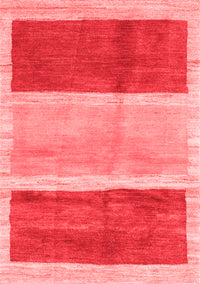 Abstract Red Contemporary Rug, con2876red