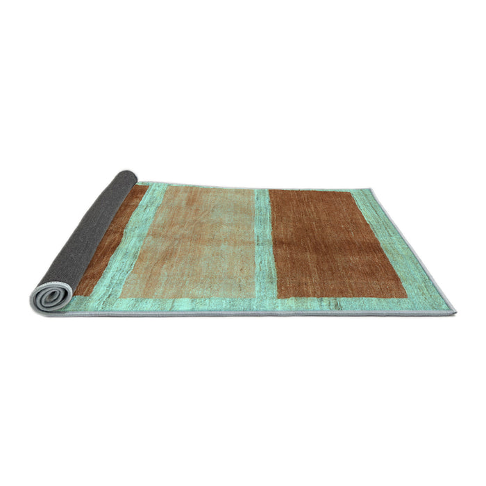 Sideview of Abstract Light Blue Contemporary Rug, con2876lblu