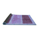 Sideview of Abstract Blue Contemporary Rug, con2876blu