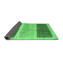 Sideview of Abstract Emerald Green Contemporary Rug, con2876emgrn