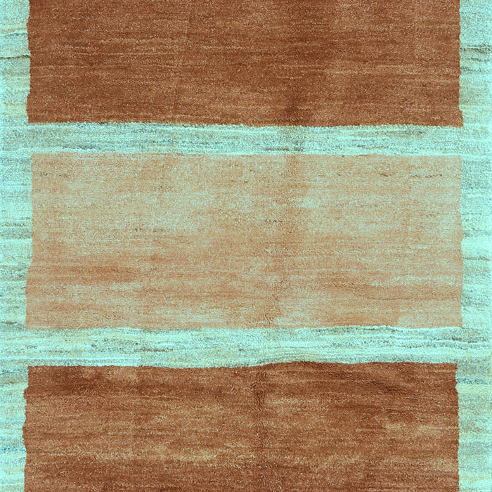 Abstract Light Blue Contemporary Rug, con2876lblu