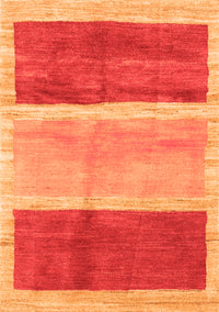 Abstract Orange Contemporary Rug, con2876org