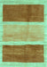 Machine Washable Abstract Turquoise Contemporary Area Rugs, wshcon2876turq