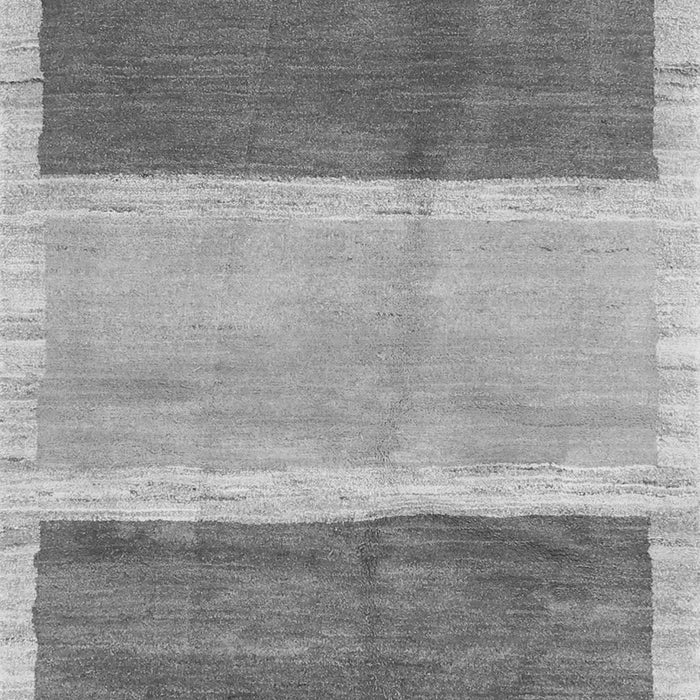 Serging Thickness of Machine Washable Abstract Gray Contemporary Rug, wshcon2876gry