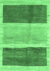 Abstract Emerald Green Contemporary Rug, con2876emgrn