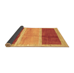 Sideview of Abstract Brown Contemporary Rug, con2876brn