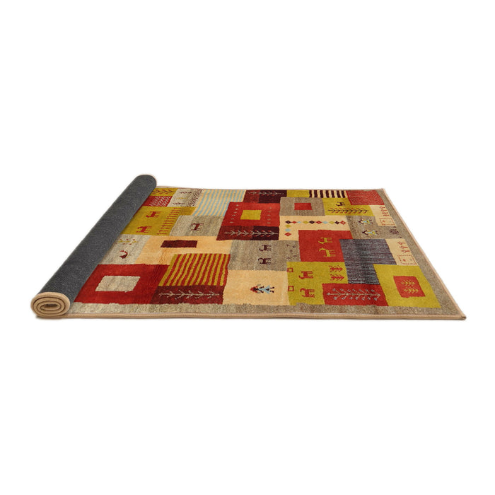 Thickness of Contemporary Red Modern Rug, con2877