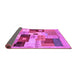 Sideview of Abstract Purple Contemporary Rug, con2877pur