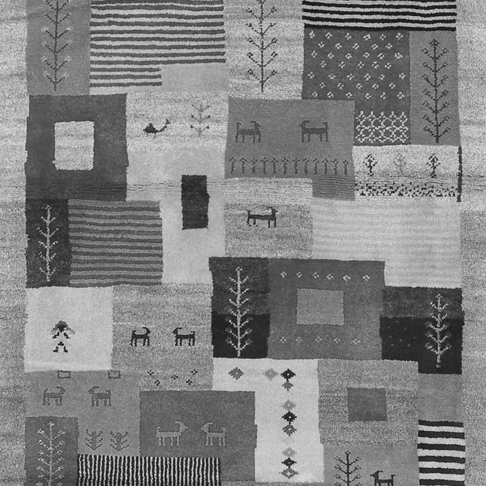 Abstract Gray Contemporary Rug, con2877gry