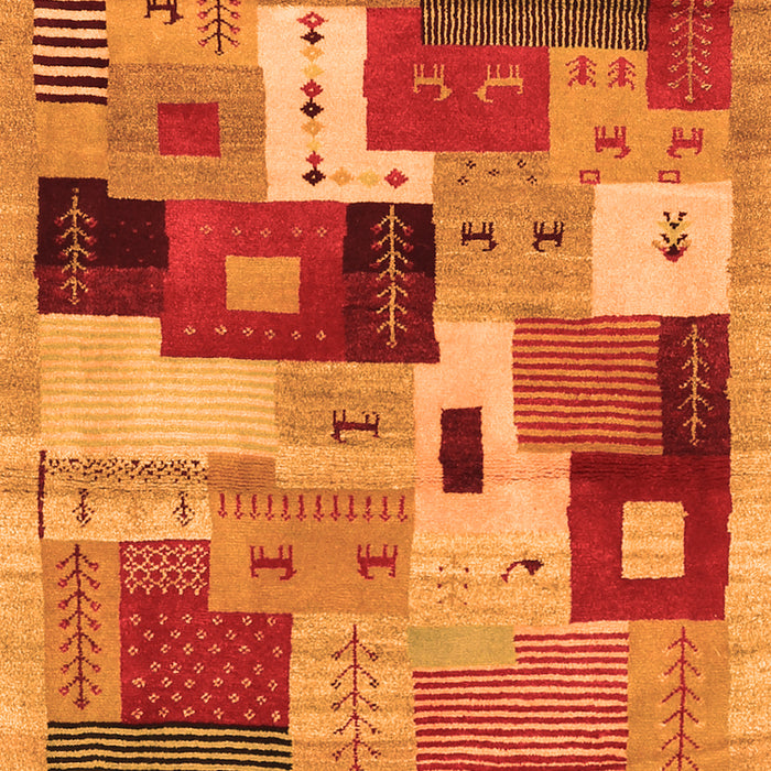 Serging Thickness of Machine Washable Abstract Orange Contemporary Area Rugs, wshcon2877org