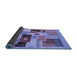 Sideview of Abstract Blue Contemporary Rug, con2877blu