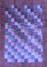 Machine Washable Checkered Blue Modern Rug, wshcon2878blu