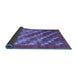 Sideview of Checkered Blue Modern Rug, con2878blu