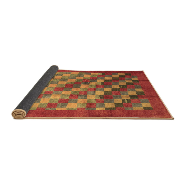 Sideview of Checkered Brown Modern Rug, con2878brn
