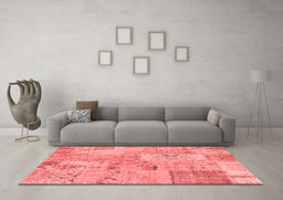 Transitional Red Washable Rugs
