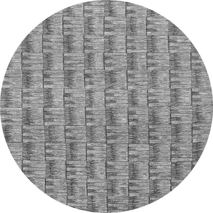 Square Abstract Gray Contemporary Rug, con287gry