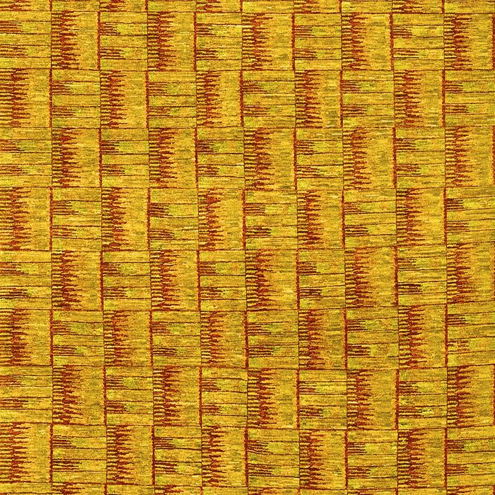 Abstract Yellow Contemporary Rug, con287yw