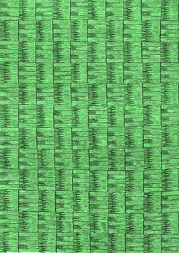 Abstract Emerald Green Contemporary Rug, con287emgrn