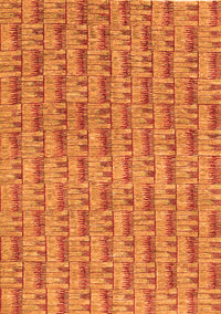 Abstract Orange Contemporary Rug, con287org