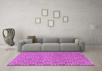 Machine Washable Abstract Purple Contemporary Rug, wshcon287pur