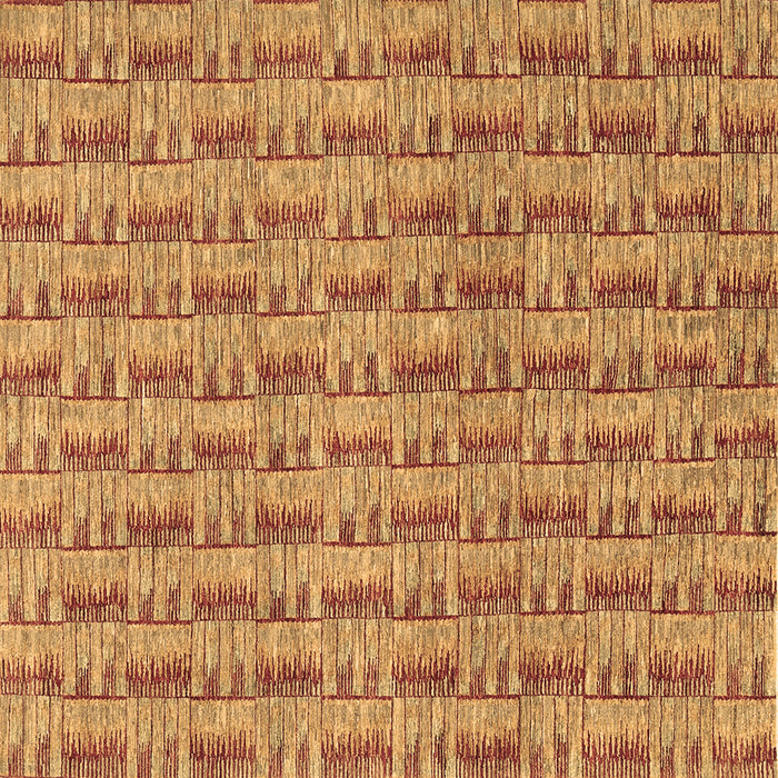 Square Machine Washable Abstract Brown Contemporary Rug, wshcon287brn