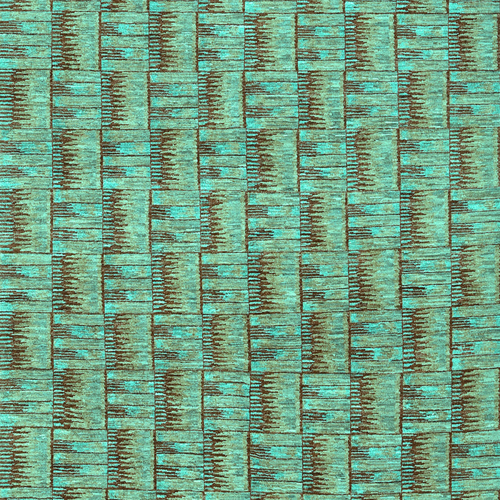 Machine Washable Abstract Turquoise Contemporary Area Rugs, wshcon287turq