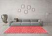 Contemporary Red Washable Rugs